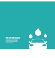 car wash sign icon automated teller water drop vector image