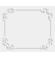 calligraphic 3d frame vector image