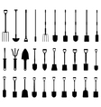 shovels vector image vector image