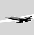 f-104 starfighter fighter jet in sky vector image vector image