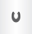 horseshoe luck symbol icon vector image