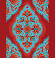 oriental red and blue ornament vector image