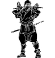 ninja fighter - vinyl-ready vector image