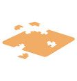 isometric 3d isolated puzzle at white background vector image