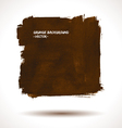 brown grunge shape vector image vector image