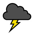 electric lightning bolt vector image vector image