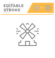 mill line icon vector image vector image