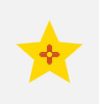 new mexico usa star flag vector image vector image