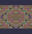 seamless pattern with henna mehndi floral vector image vector image