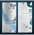 Silver particles banners vector image