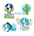 ecology and environment protection earth day vector image