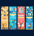 house cleaning and laundry washing service banners vector image
