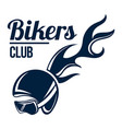 rider skull logo speed emblem symbol design vector image vector image