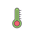 thermometer related icon vector image vector image