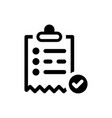 order list icon vector image vector image