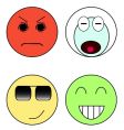 emoticons vector image