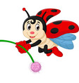 ladybug cartoon vector image
