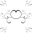 background with swirls vector image