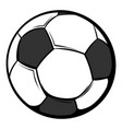 soccer ball icon cartoon vector image