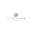 logo on which an abstract image a desert vector image