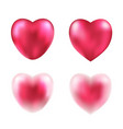 with a red valentine hearts vector image