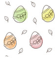 easter seamless pattern with eggs vector image vector image
