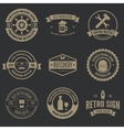 set of logotypes elements labels badges vector image