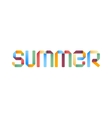 summer 3d text design template vector image