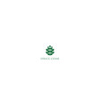 simple minimalist geometric pine cone logo design vector image