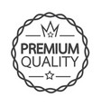 premium quality badge icon vector image vector image