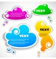paper speech bubble vector image