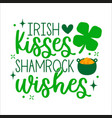 st patricks day lettering for greeting card vector image