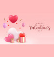 3d happy valentine s day vector image