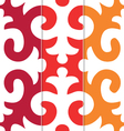 seamless shyrdak fleur de lis background pattern vector image