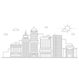 big city business center skyscrapers megapolis vector image vector image