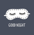 good night abstract background with funny sleeping vector image vector image