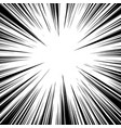 radial lines for comic book explosion texture vector image