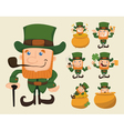Set Of Leprechaun Characters Poses Set Of Leprechaun Characters Poses Royalty Free Vector Image