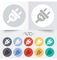 electric plug sign icon power energy symbol vector image vector image