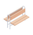metro waiting bench composition vector image vector image