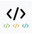 code symbol icon isolated vector image vector image
