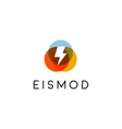 abstract letter flash logo design energy creative vector image