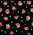 ditsy tropical flowers seamless pattern design vector image vector image