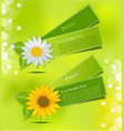 leafy label vector image