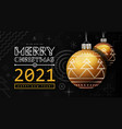 congratulations on new year 2020 and christmas vector image vector image
