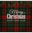 merry christmas greeting card invitation vector image vector image