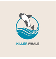 killer whale icon vector image