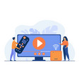 for movie watching vector image