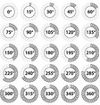 simple angle degree symbol vector image