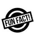 fun fact rubber stamp vector image